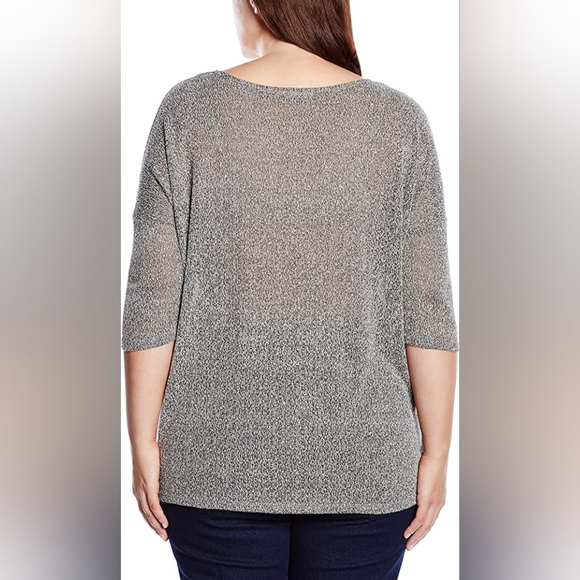 NWT, New Look Plus-Size Zip Hem Mini Boucle Top - Picture 3 of 13